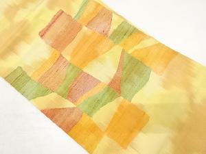 抽象模様織り出し名古屋帯